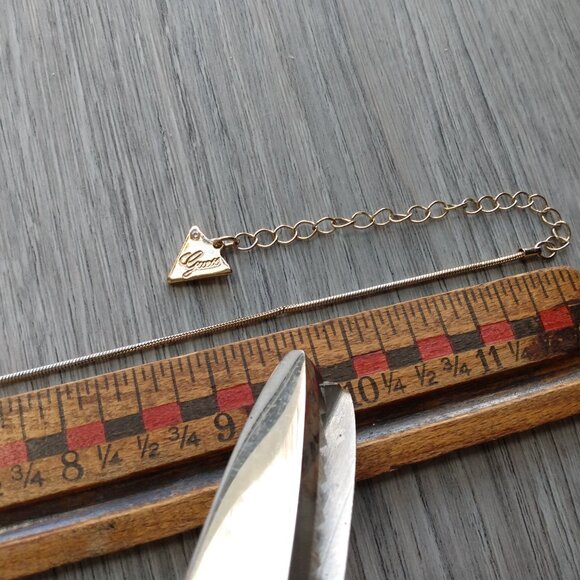 Guess Wrap Bracelet Gold Tone with Dangle - Picture 9 of 10